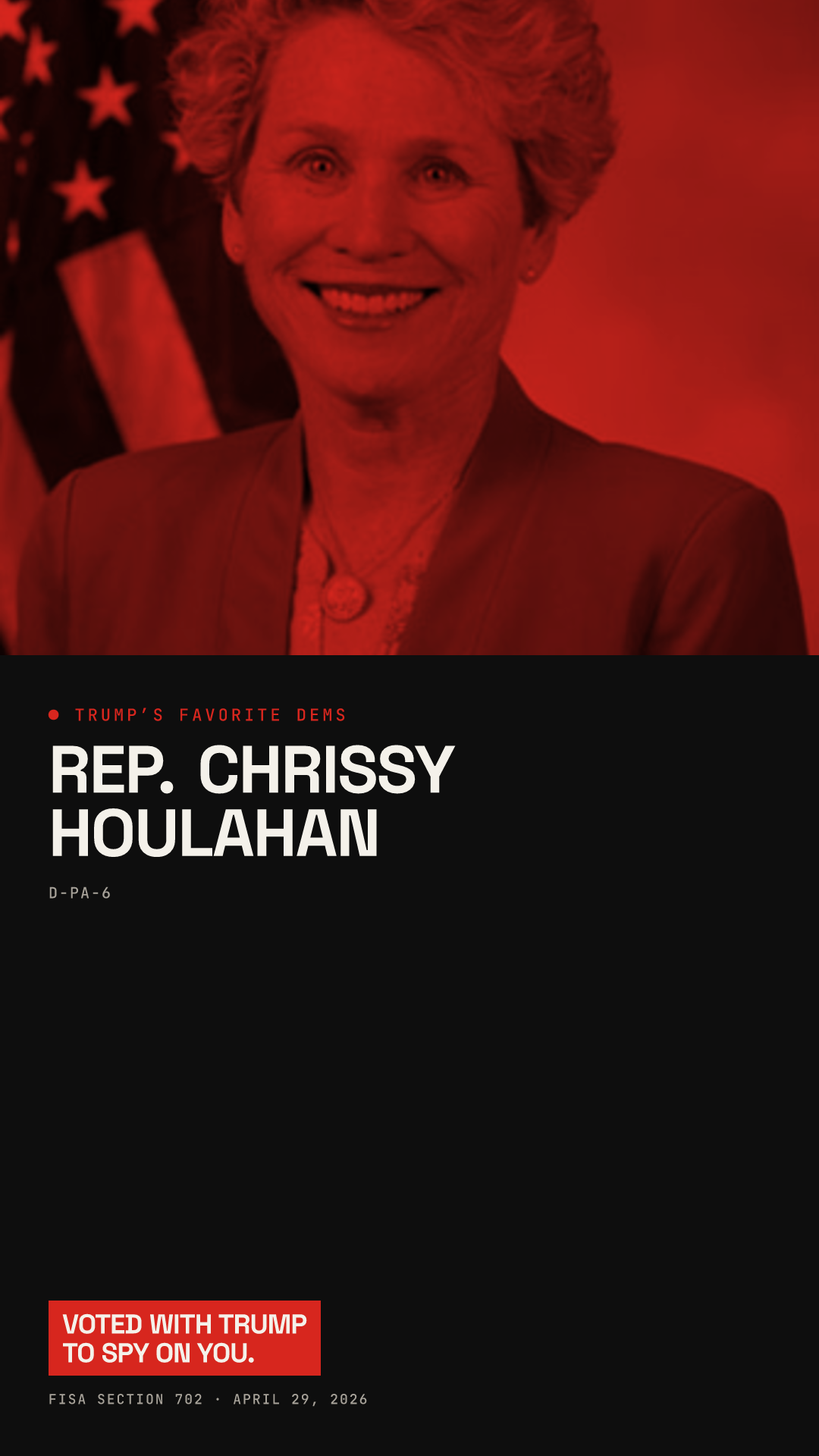 Chrissy Houlahan share card