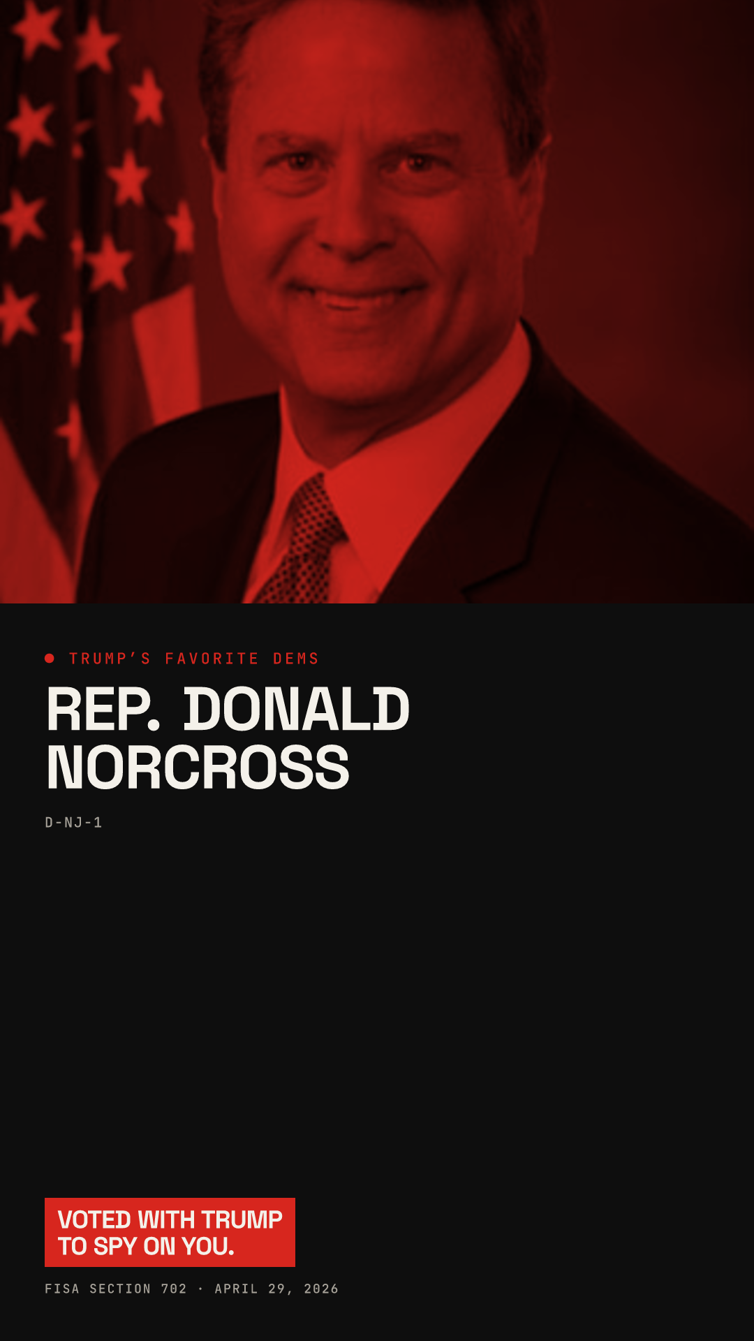 Donald Norcross share card