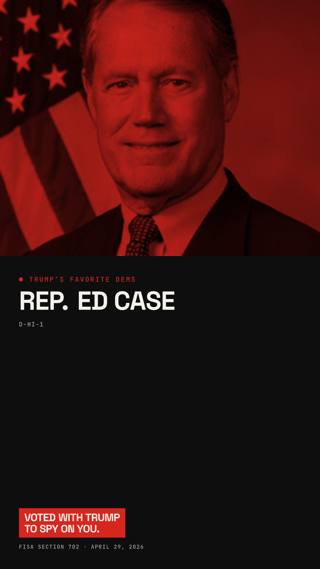 Ed Case share card