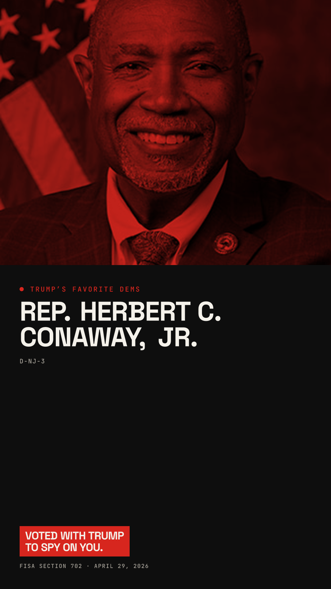 Herbert C. Conaway, Jr. share card