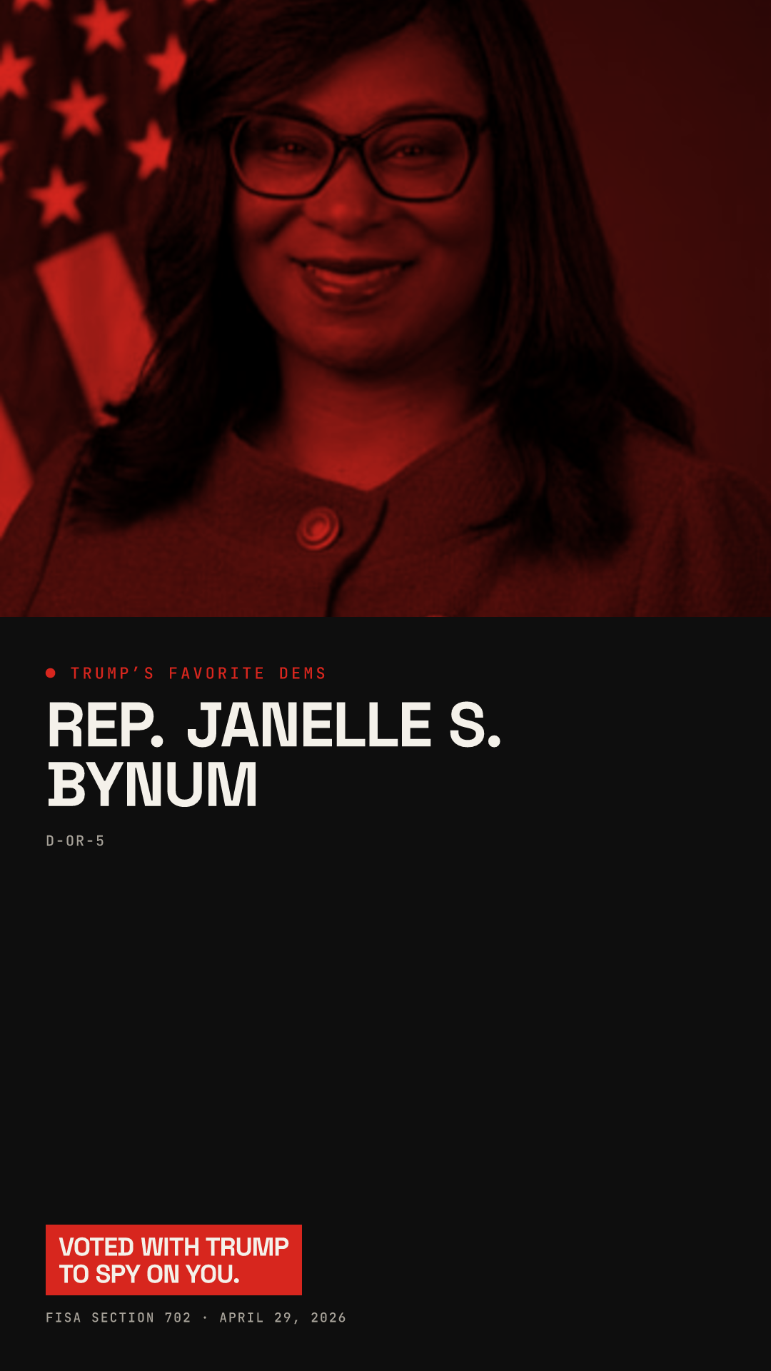 Janelle S. Bynum share card