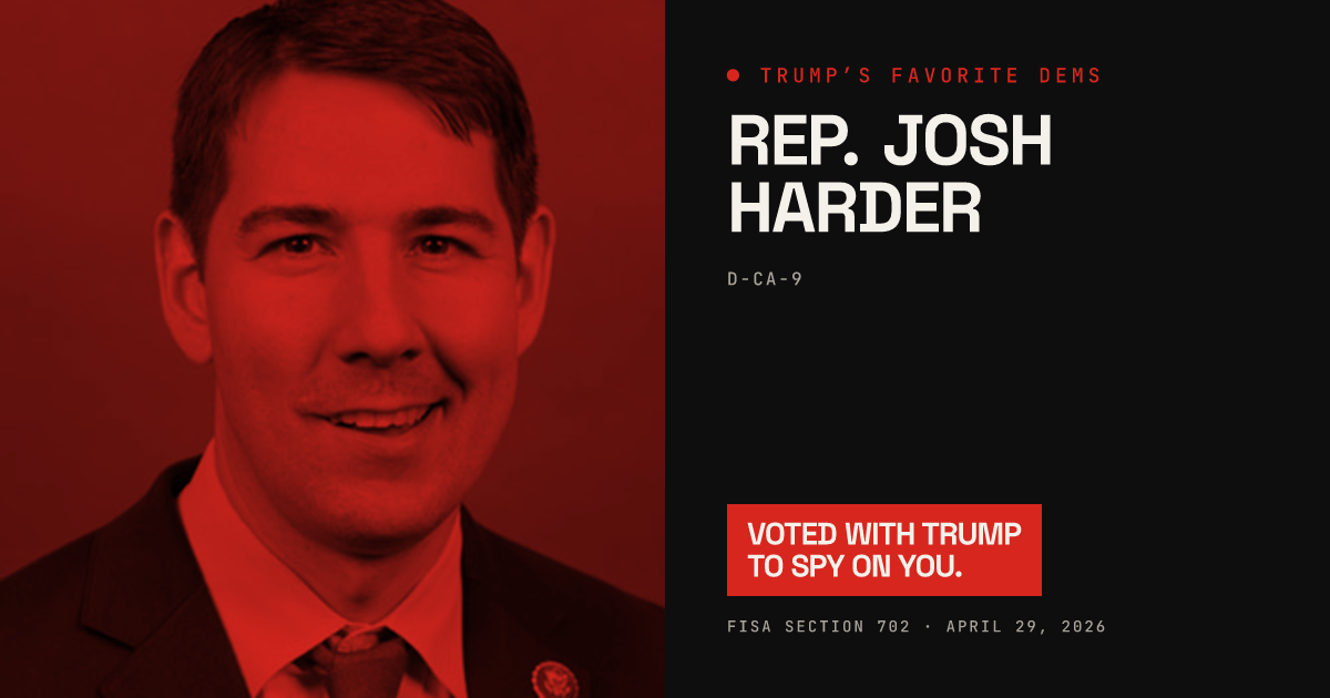 Josh Harder share card
