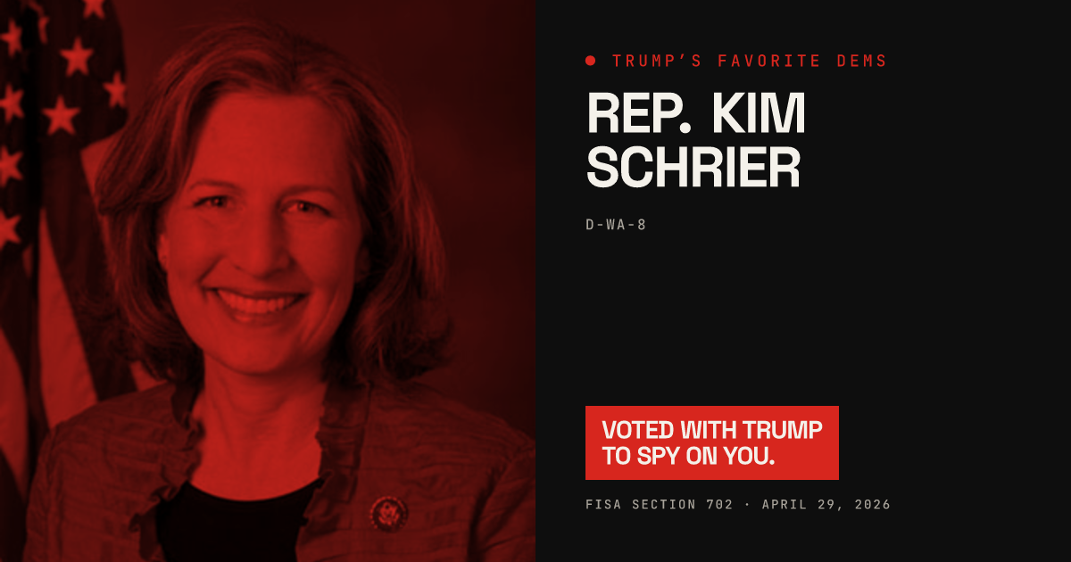 Kim Schrier share card
