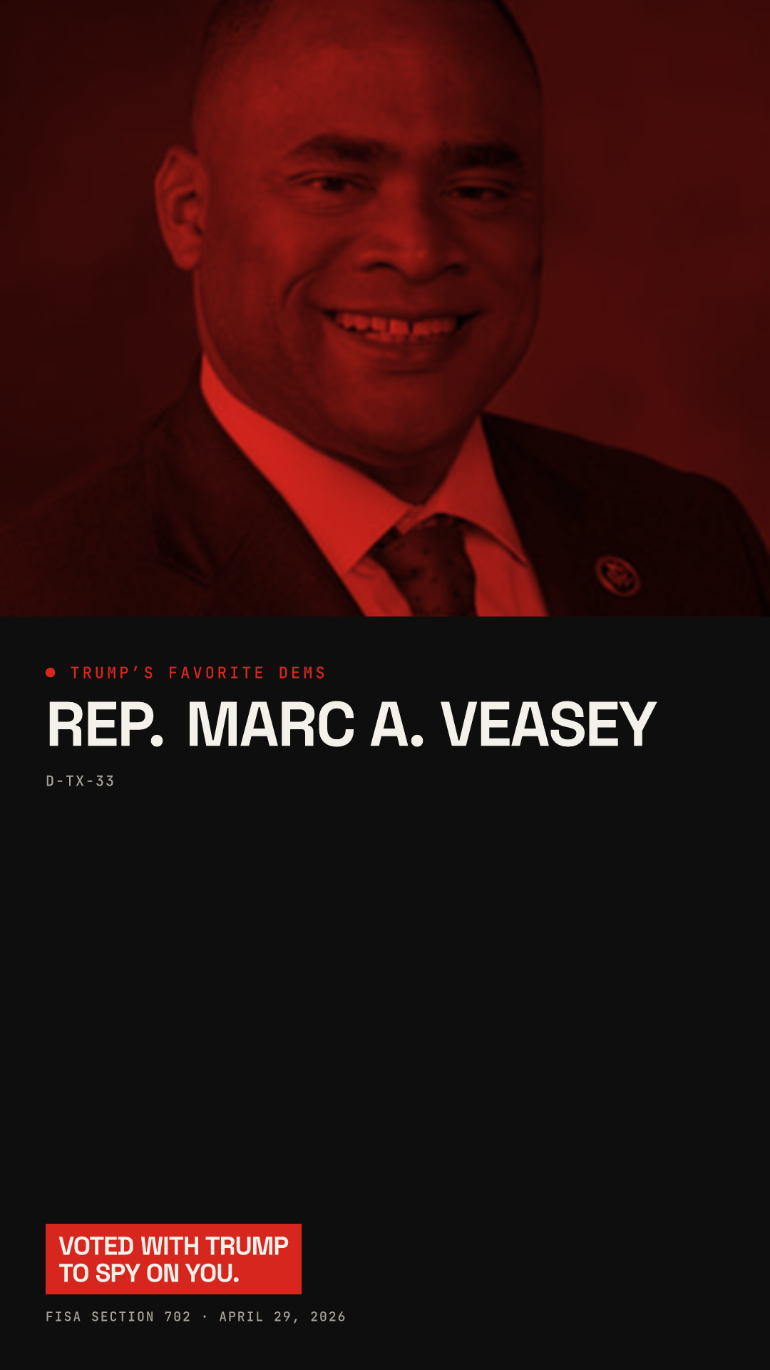 Marc A. Veasey share card