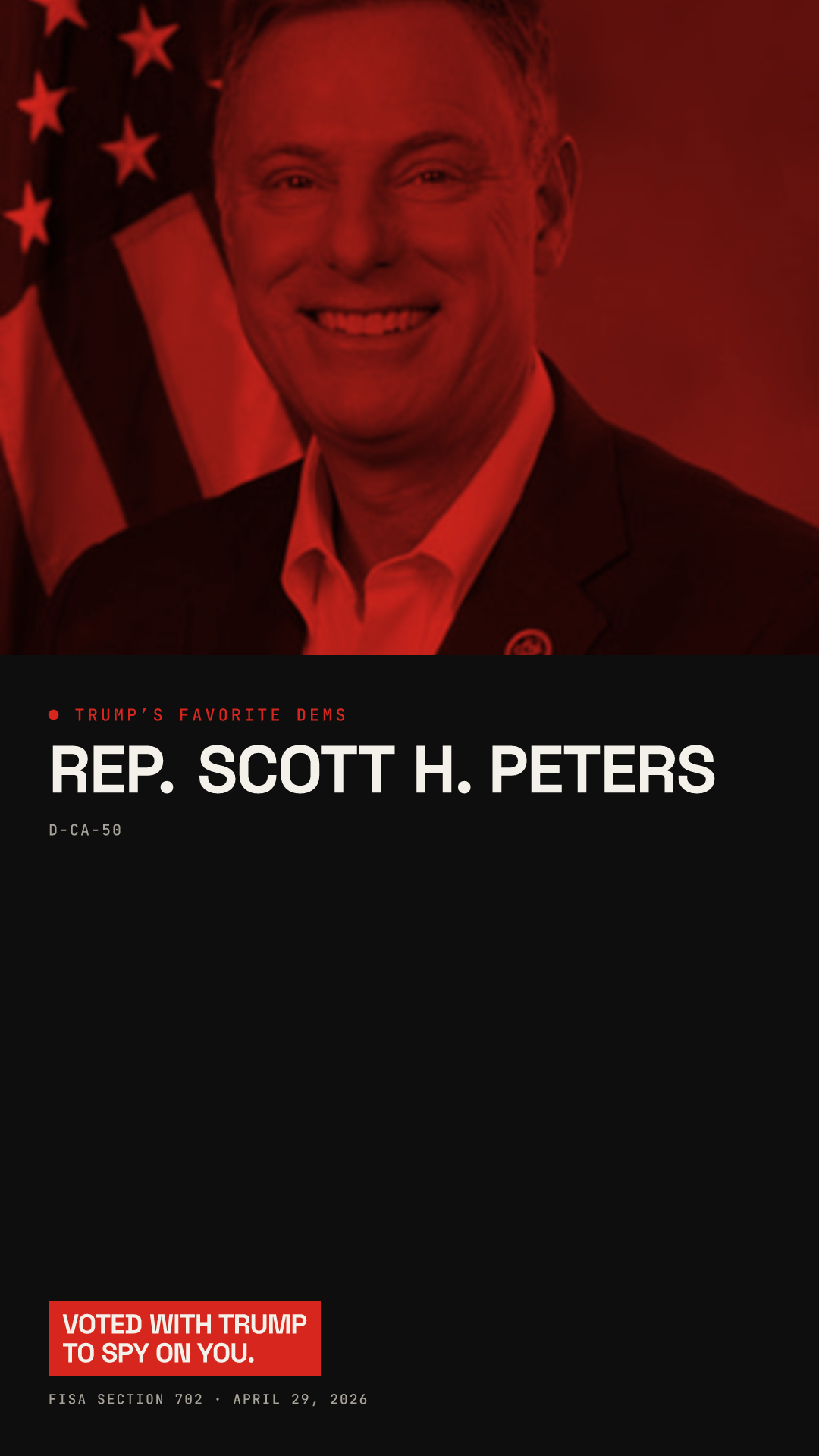 Scott H. Peters share card