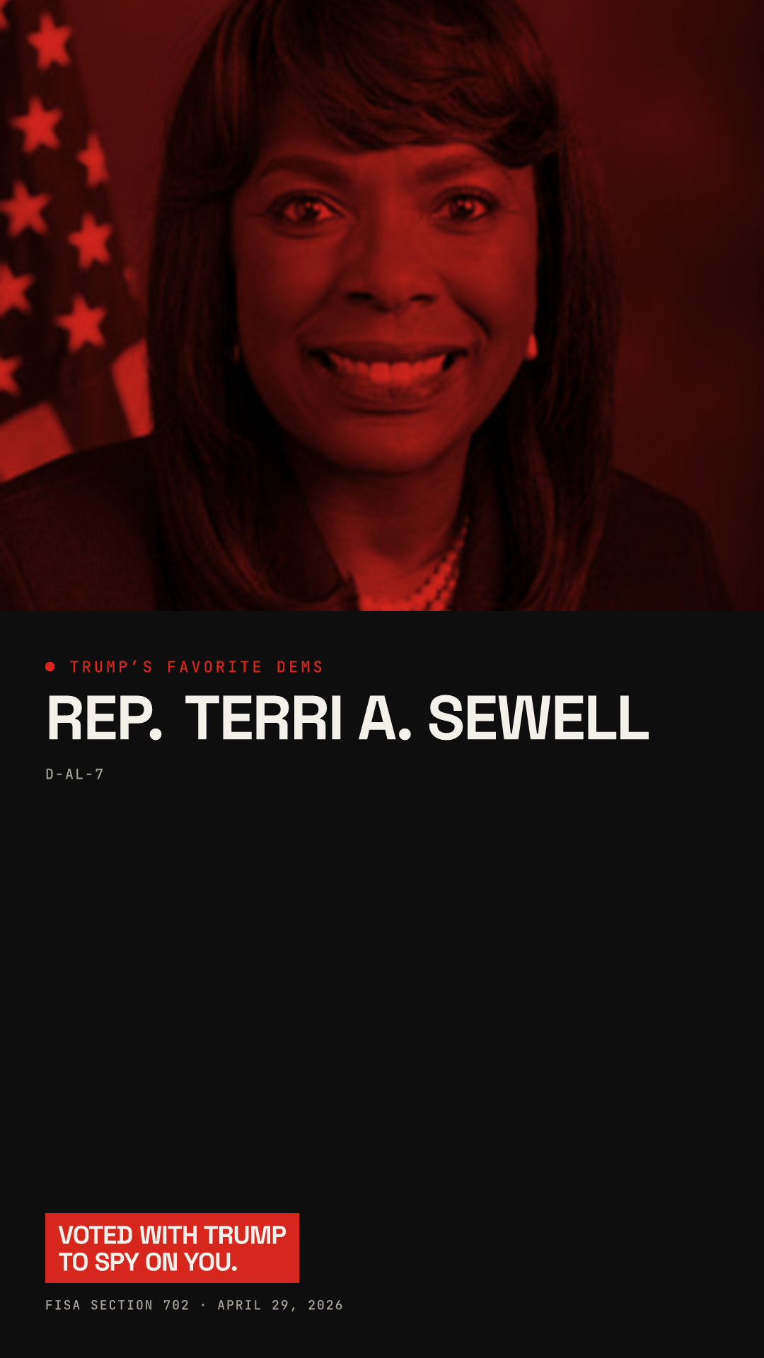 Terri A. Sewell share card